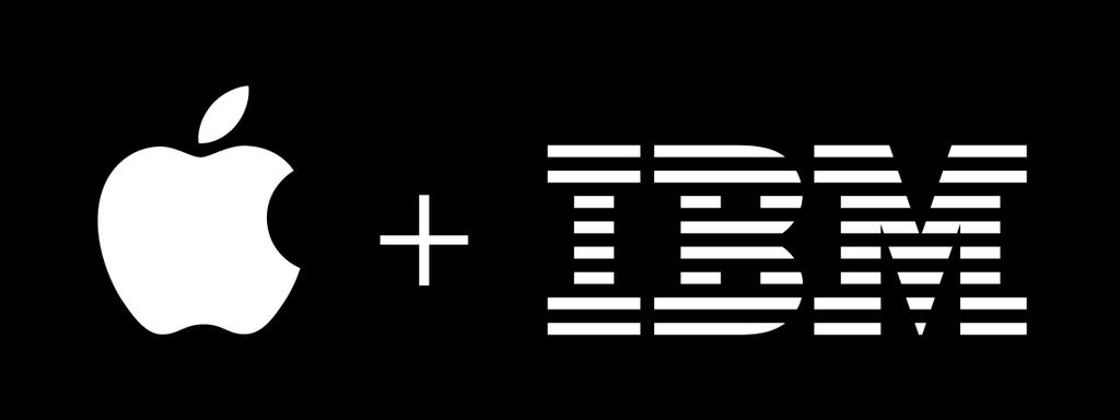 Apple and IBM logos together