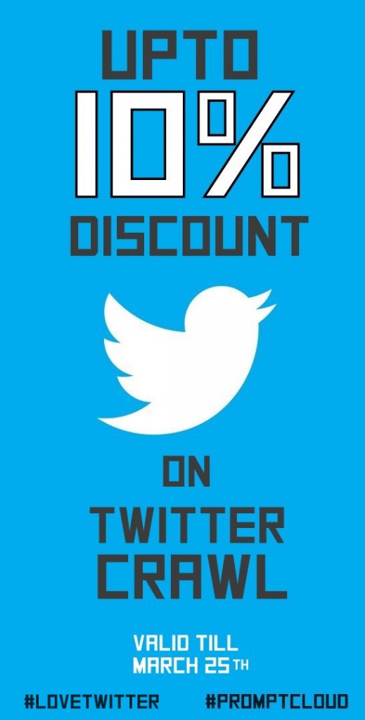 Twitter's birthday special discount on twitter crawl services