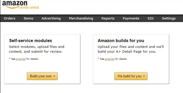 create amazon a plus pages