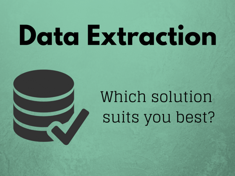 Broken data extraction. Data Extraction. Evaluating options. Extraction solution. Data Extraction animation Video Concept.