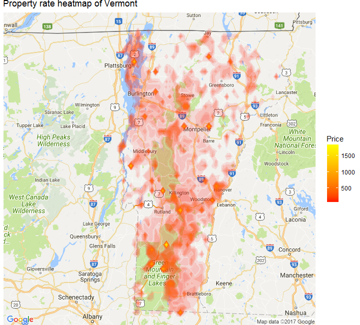 Rplot price heatmap Airbnb_Vermont