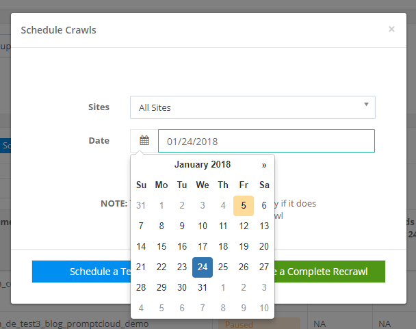 Crawl scheduling web scraping