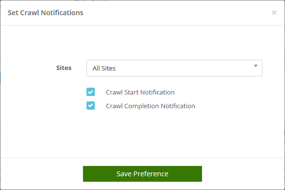 crawl notifications