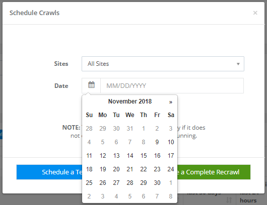 same-day crawl scheduling