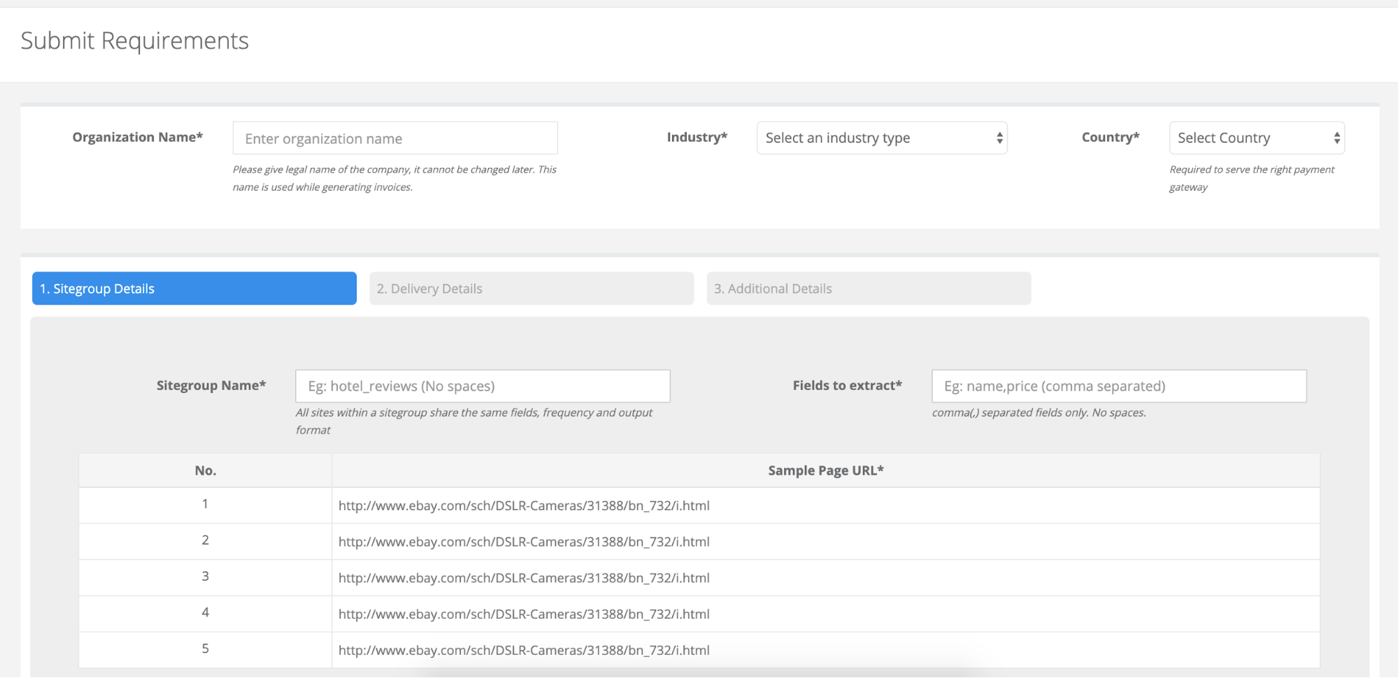 web data integration by promptcloud