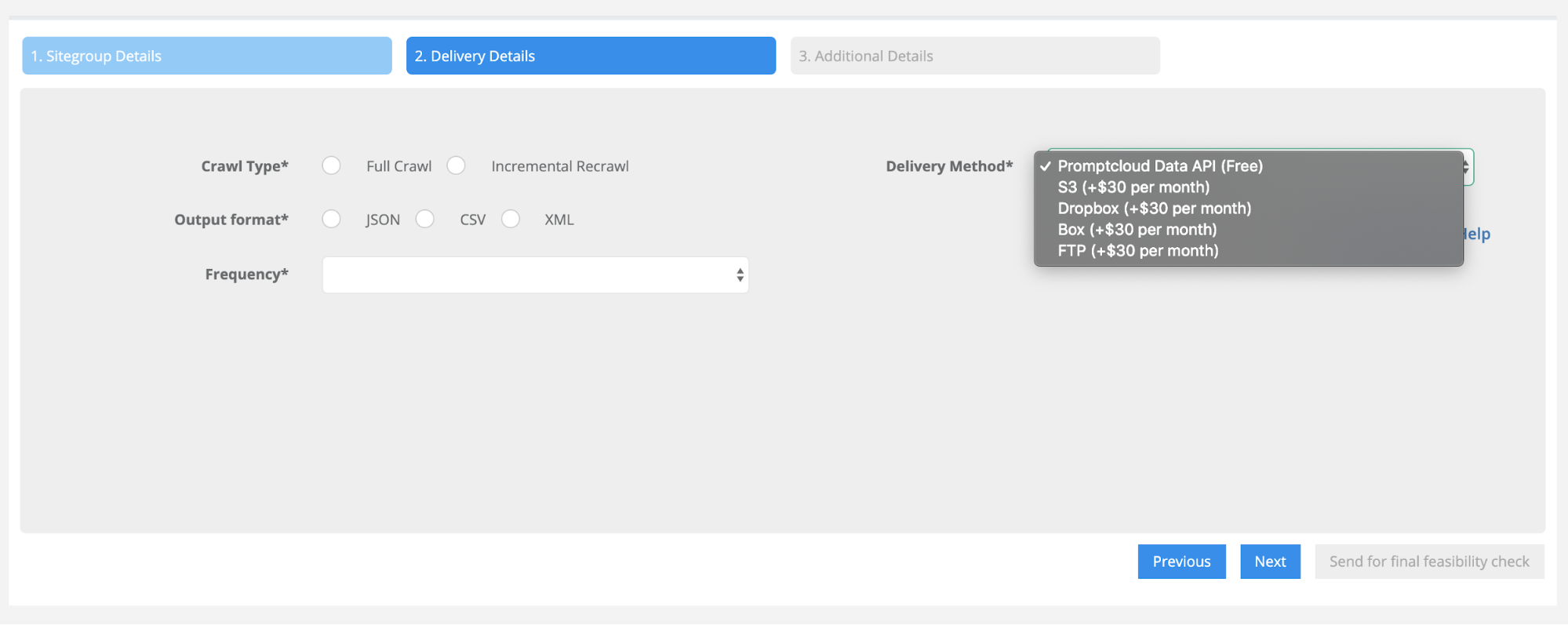 web data integration by promptcloud