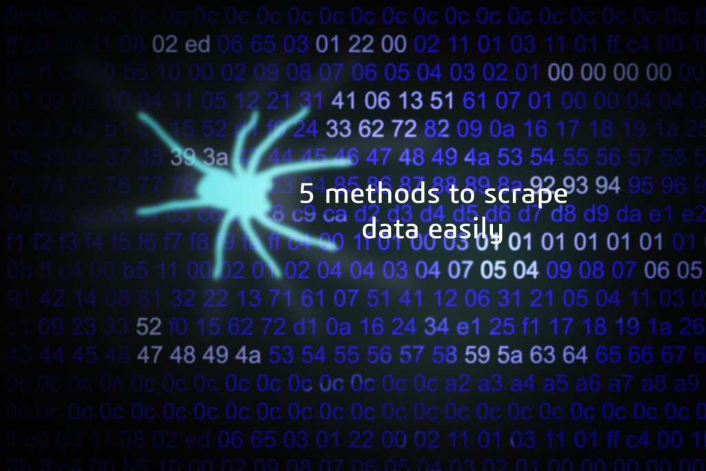 5 easy ways to scrape data