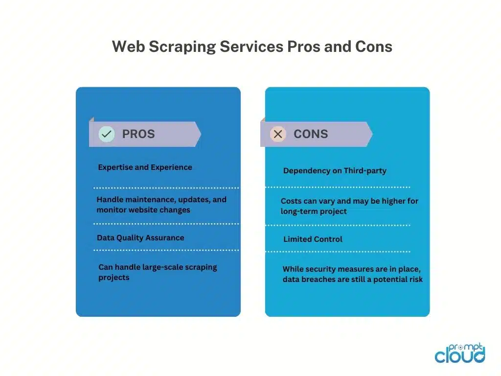 web scraping services pros and cons