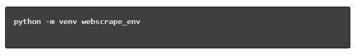 Create a Virtual Environment
