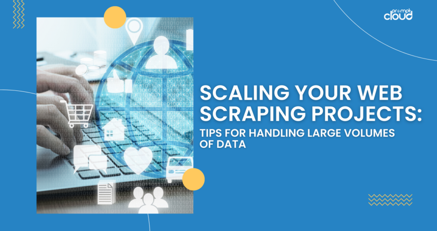 web scraping process showing data being extracted from websites