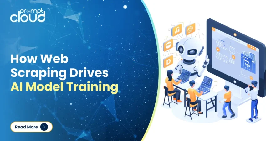 How Web Scraping Drives AI Model Training