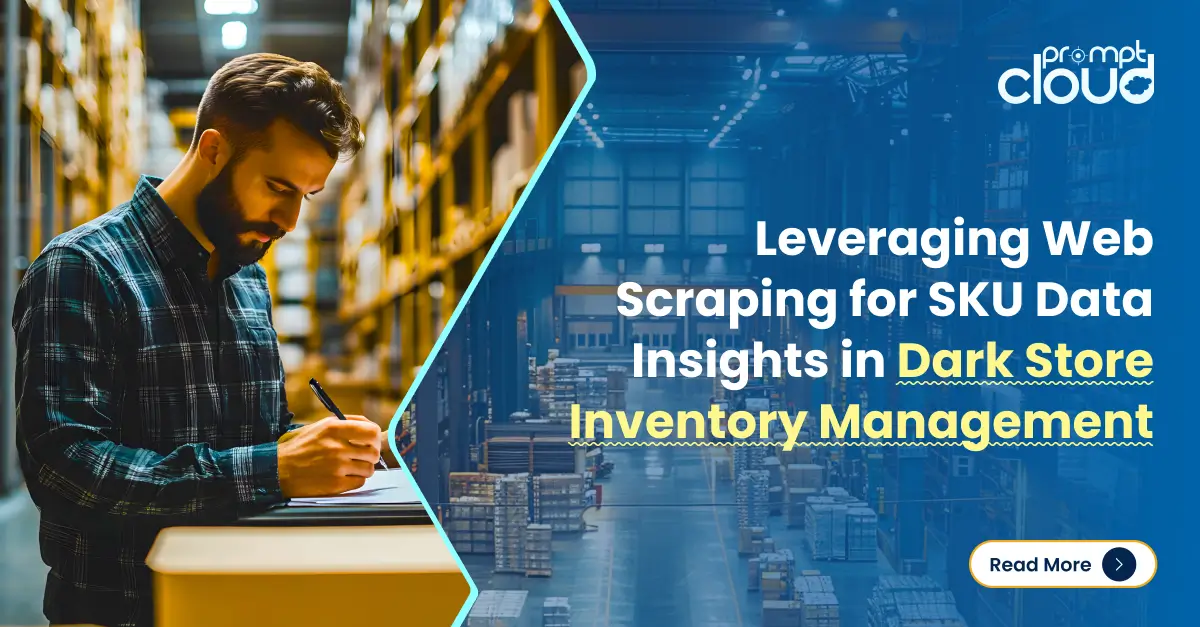 Using web scraping tools to gather inventory data for dark stores