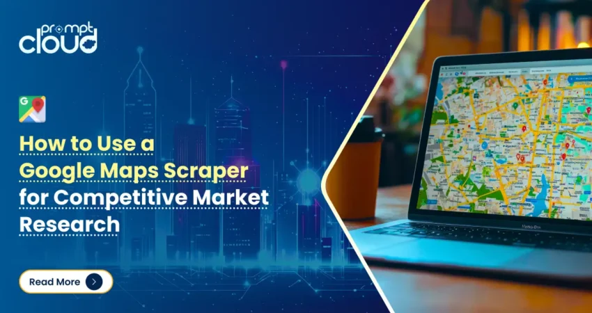 Google Maps scraper extracting business data for market research