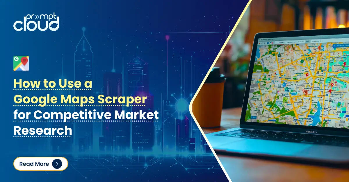 Google Maps scraper extracting business data for market research
