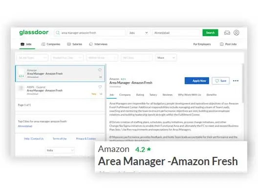 glassdoor job postings