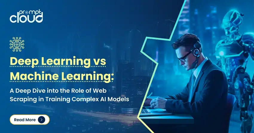 deep learning vs machine learning with web scraping inputs