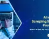 web scraping AI versus professional web scraping service providers for enterprises