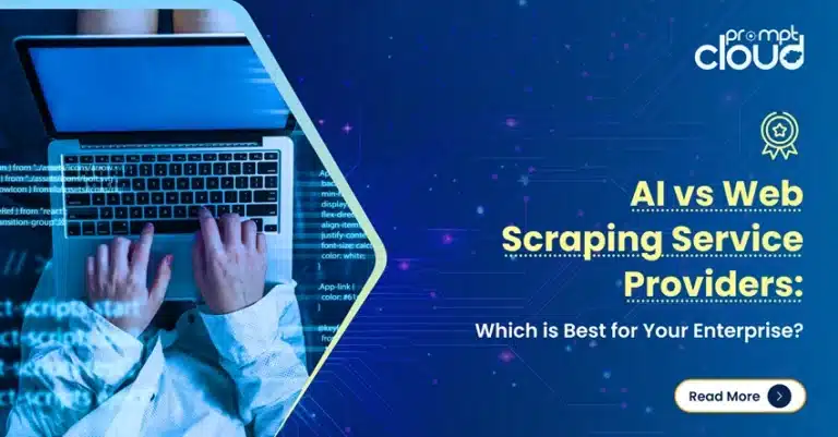 web scraping AI versus professional web scraping service providers for enterprises