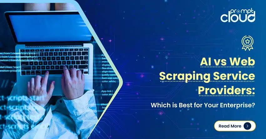 web scraping AI versus professional web scraping service providers for enterprises
