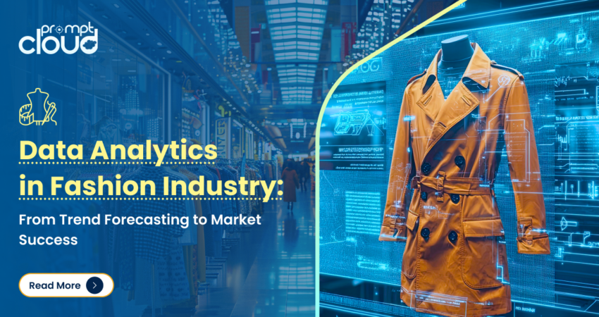 Fashion data analytics dashboard showing real-time market trends