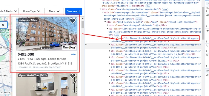 Zillow Data Scraper