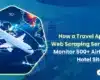 travel app scraping 500+ hotel and flight sites