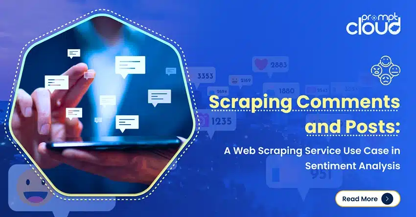 Sentiment analysis using scraped social media comments