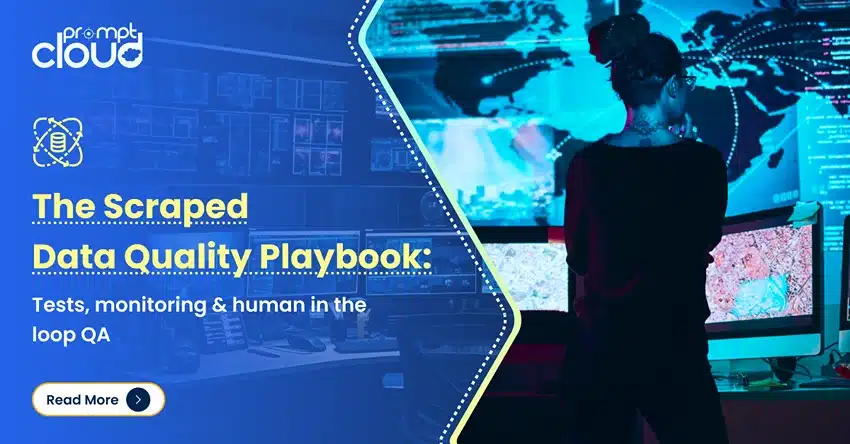 Web scraping doesn't end at extraction. For scraped data to drive decisions, it needs to meet clear quality thresholds; freshness, accuracy, schema validity, and coverage. This playbook shows how to apply layered QA checks, track SLAs, and involve human review when automation falls short. It includes validation logic, sampling strategies, GX expectations, and what metrics to expose downstream.