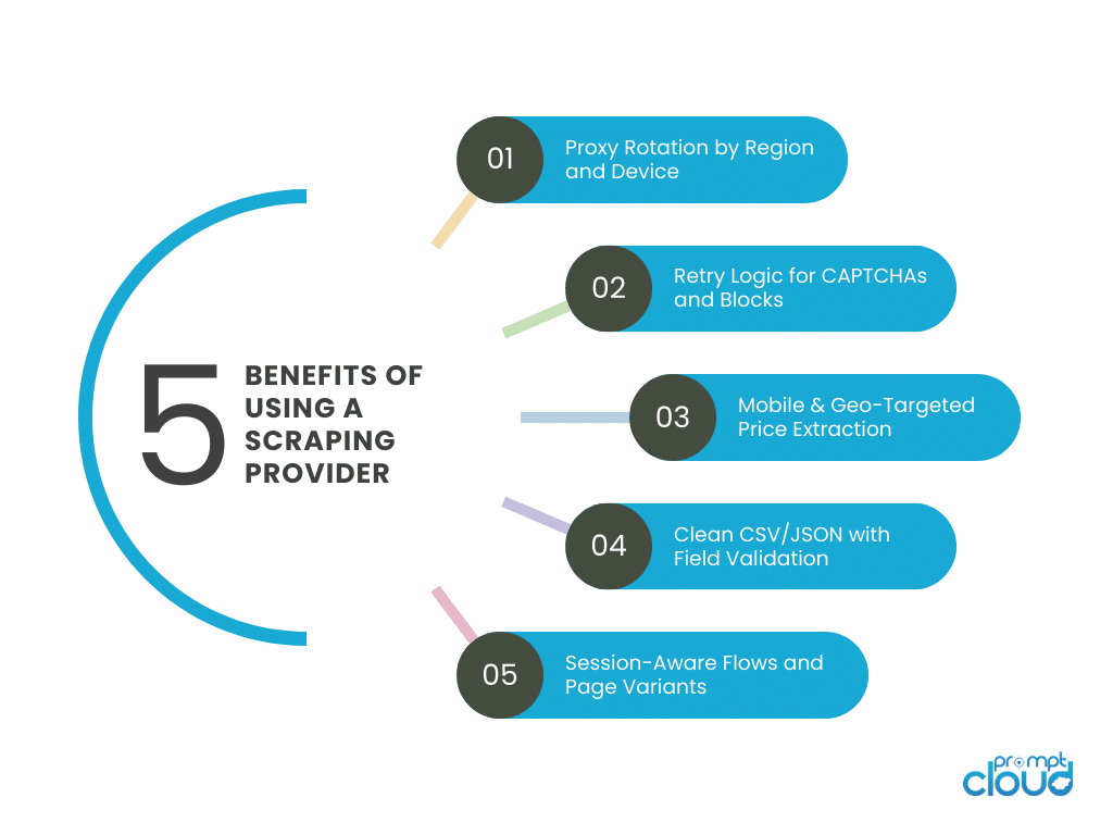 5 benefits of using scraping provider