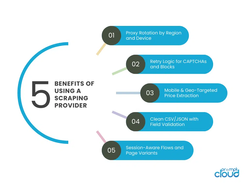 5 benefits of using scraping provider