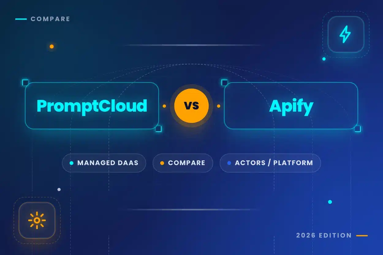 PromptCloud vs Apify Banner