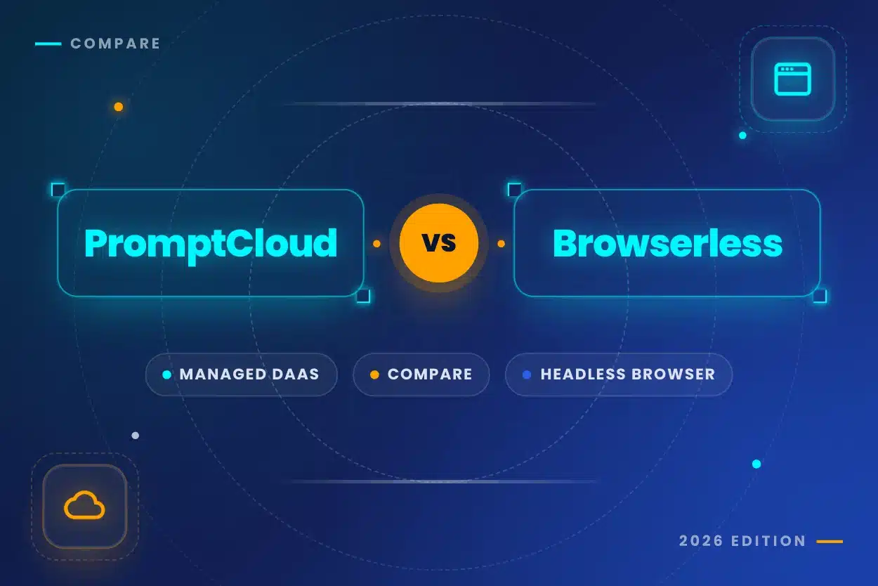 PromptCloud vs Browseriess Banner