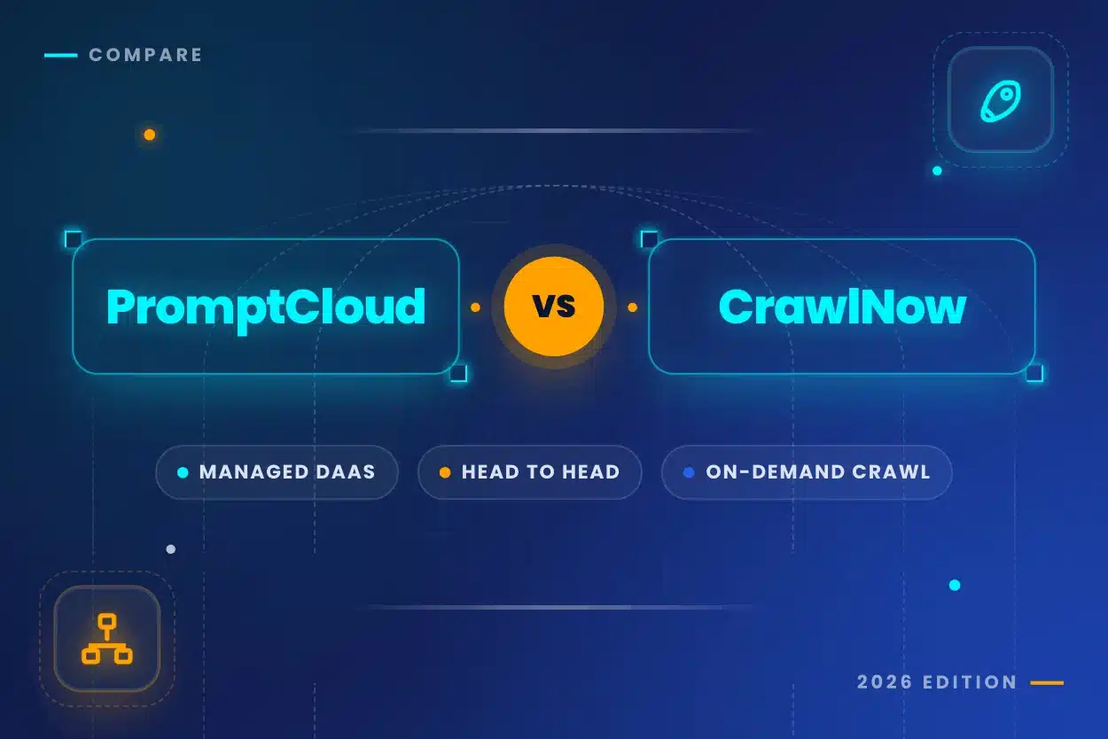 PromptCloud vs CrawlNow Banner