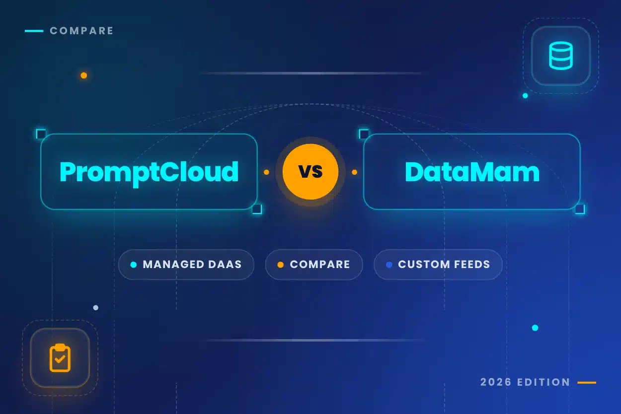 PromptCloud vs Datamam Banner