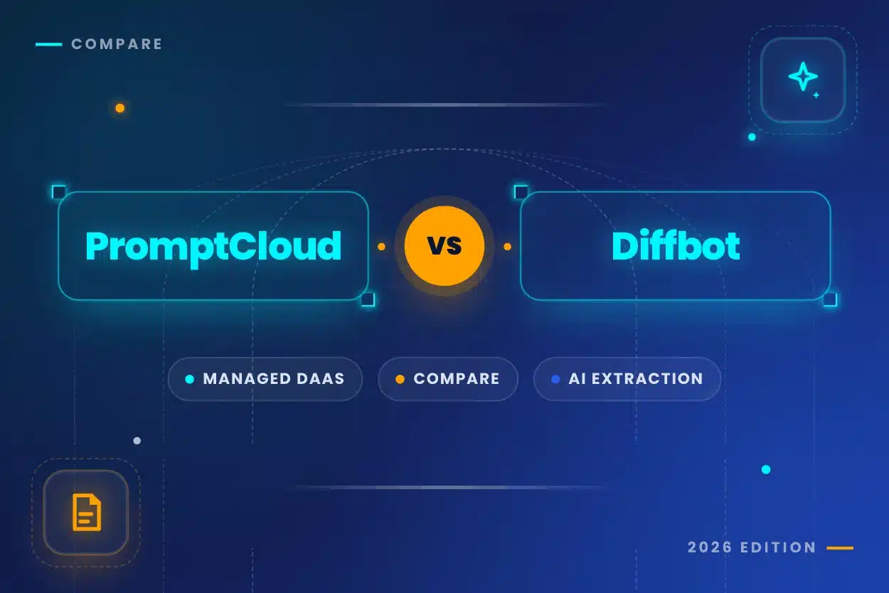 PromptCloud vs Diffbot Banner