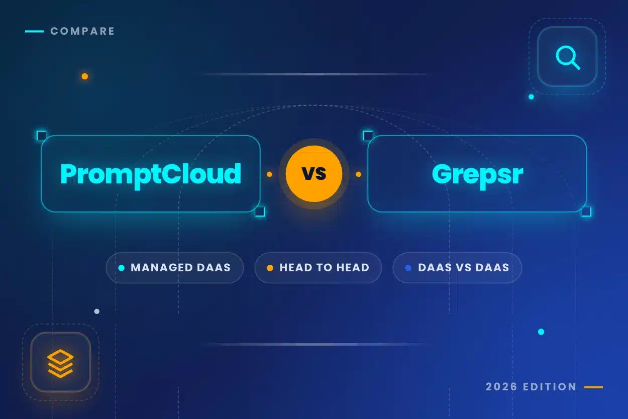 PromptCloud vs Grepsr Banner