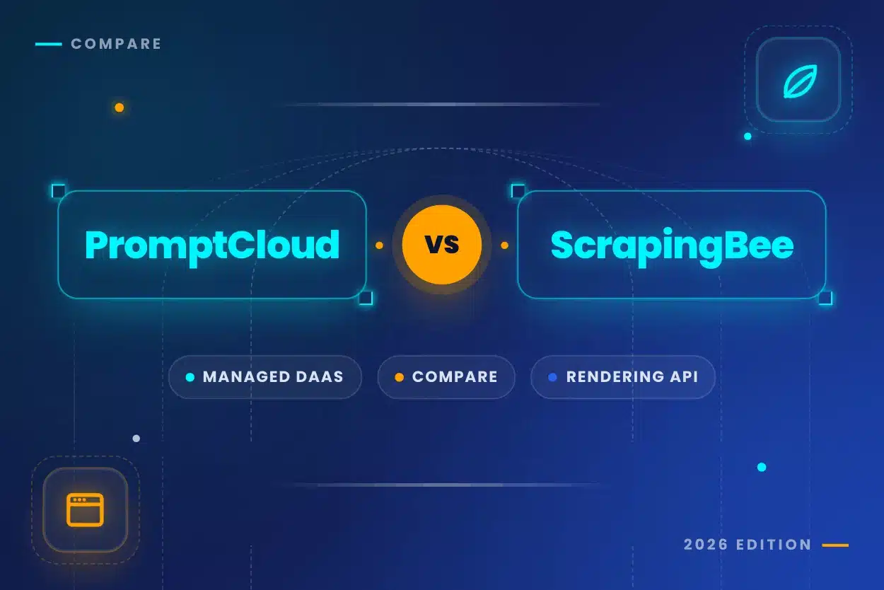 PromptCloud vs ScrapingBee Banner