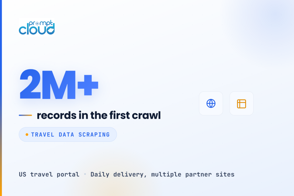 Travel Data Scraping Delivers 2 Million Records
