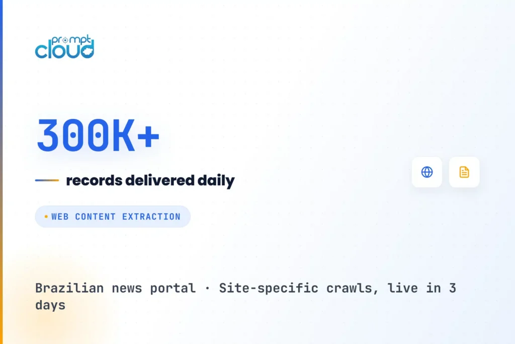 Web Content Extraction Delivers 300,000+ Records Daily for a Brazilian News Portal